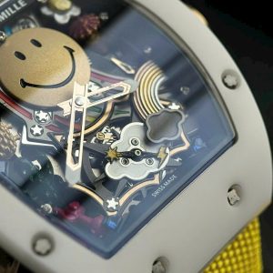 Đồng Hồ Richard Mille RM88 Mặt Chú Hề Dây Vải Fake Cao Cấp 42mm (1)