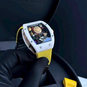 Đồng Hồ Richard Mille RM88 Mặt Chú Hề Dây Vải Fake Cao Cấp 42mm (1)