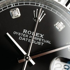 Đồng Hồ Rolex Chế Tác DateJust 126334 Mặt Đen Cọc Số Đá Xưởng Clean 41mm (2)