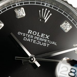 Đồng Hồ Rolex Chế Tác DateJust 126334 Mặt Đen Cọc Số Đá Xưởng Clean 41mm (2)