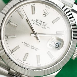 Đồng Hồ Rolex Chế Tác DateJust 126334 Mặt Số Bạc Cọc Dạ Quang Xưởng Clean 41mm (8)
