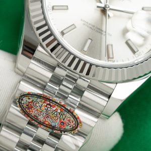 Đồng Hồ Rolex Chế Tác DateJust 126334 Mặt Số Bạc Cọc Dạ Quang Xưởng Clean 41mm (8)