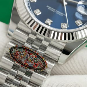 Đồng Hồ Rolex Chế Tác DateJust 126334 Mặt Xanh Cọc Số Đá Xưởng Clean 41mm (1)