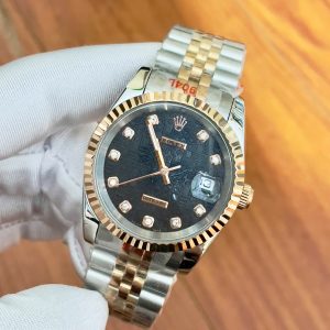 Đồng Hồ Rolex DateJust Fake Máy Nhật Mặt Số Vi Tính Đen 38-41mm (2)