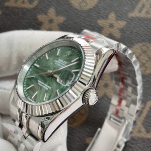 Đồng Hồ Rolex DateJust Fake Máy Nhật Mặt Xanh Lá Cọ 36-41mm (1)