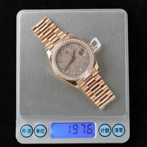 Đồng Hồ Rolex Day-Date Vàng Nguyên Khối Kim Cương Tự Nhiên (1)