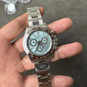 Đồng Hồ Rolex Daytona 126506 Chế Tác Mặt Xanh Băng Đính Đá Xưởng Clean 40mm (8)