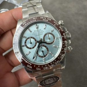 Đồng Hồ Rolex Daytona 126506 Chế Tác Mặt Xanh Băng Đính Đá Xưởng Clean 40mm (8)