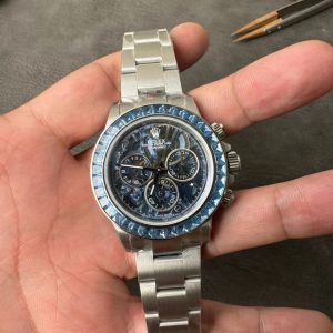 Đồng Hồ Rolex Daytona Arrola Challenge Đính Đá Xanh Sonic Factory 40mm (1)