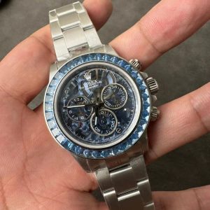Đồng Hồ Rolex Daytona Arrola Challenge Đính Đá Xanh Sonic Factory 40mm (1)