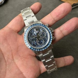Đồng Hồ Rolex Daytona Arrola Challenge Đính Đá Xanh Sonic Factory 40mm (1)