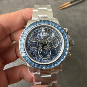 Đồng Hồ Rolex Daytona Arrola Challenge Đính Đá Xanh Sonic Factory 40mm (1)