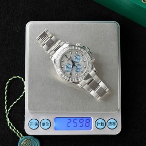 Đồng Hồ Rolex Daytona Chế Tác Platinum Kim Cương Tự Nhiên (9)