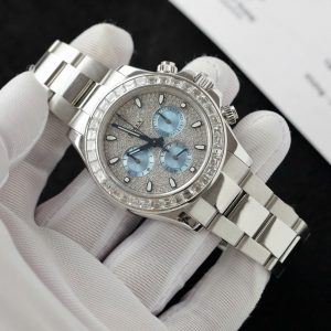 Đồng Hồ Rolex Daytona Chế Tác Platinum Kim Cương Tự Nhiên 40mm (2)