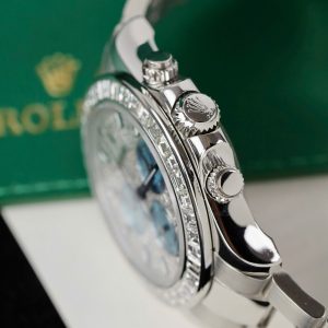 Đồng Hồ Rolex Daytona Chế Tác Platinum Kim Cương Tự Nhiên (9)