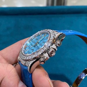 Đồng Hồ Rolex Daytona Đính Đá Moissanite Rep Cao Cấp Nhất 40mm (1)