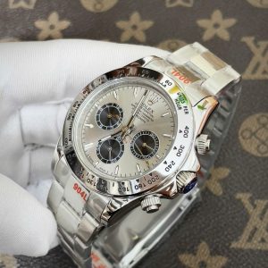 Đồng Hồ Rolex Daytona Fake Máy Nhật Automatic Mặt Số Trắng 40mm (1)