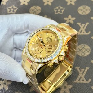 Đồng Hồ Rolex Daytona Nam Đính Đá Fake Máy Cơ Nhật 40mm (1)