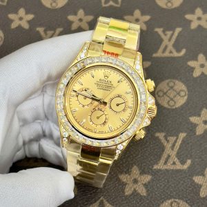 Đồng Hồ Rolex Daytona Nam Đính Đá Fake Máy Cơ Nhật 40mm (1)