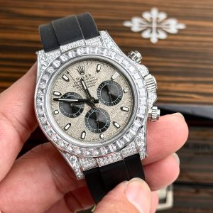 Đồng Hồ Rolex Daytona Nam Đính Đá Replica Cao Cấp Xưởng JVS 40mm (2)