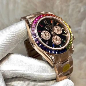 Đồng Hồ Rolex Daytona Rainbow 116595 Cao Cấp Nhất Xưởng Noob 40mm (9)