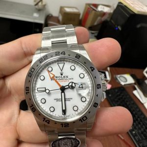 Đồng Hồ Rolex Explorer II 216570 Mặt Số Trắng Xưởng Clean 42mm