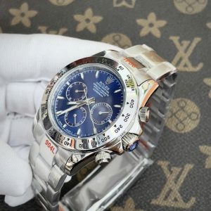 Đồng Hồ Rolex Fake Máy Nhật Automatic Daytona Mặt Xanh Dương 40mm (8)
