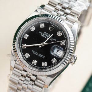 Đồng Hồ Rolex Nam Rep 1:1 Mặt Số Đen Đính Đá Xưởng Clean 126234 36mm (1)