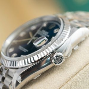 Đồng Hồ Rolex Nam Rep 11 Mặt Xanh Dương Đính Đá Xưởng Clean 126234 36mm (1)