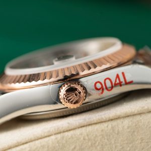 Đồng Hồ Rolex Phủ Vàng Thật Mặt Hoa Lá Chế Tác Hong Kong 31mm (1)