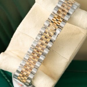 Đồng Hồ Rolex Phủ Vàng Thật Mặt Xà Cừ Tím Chế Tác Hong Kong 31mm (1)