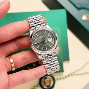 Đồng Hồ Rolex Rep 11 Mặt Số Cây Lá Cọc Dạ Quang Xưởng Clean 126234 36mm (1)