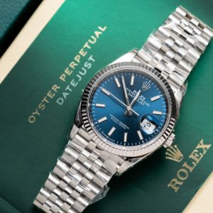Đồng Hồ Rolex Replica 11 Mặt Xanh Cọc Dạ Quang Clean 126234 36mm (1)