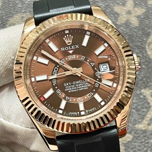 Đồng Hồ Rolex Sky Dweller Máy Cơ Nhật Fake Mặt Chocolate 40mm (6)
