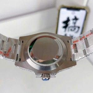 Đồng Hồ Rolex Submariner Chế Tác Full Đá Máy Thụy Sỹ Xưởng AMG 40mm (6)