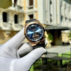 Đồng Hồ Vacheron Constantin Chế Tác Lồng Tourbillon Chuyển Động Màu Xanh 41mm (1)