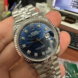 Replica Rolex Watch DateJust 126234 Blue Fluted Dial VS Factory 36mm (2)