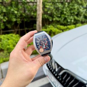 Đồng Hồ Franck Muller V45 Cá Koi Replica Cao Cấp Đính Đá Xưởng ABF 45mm (1)