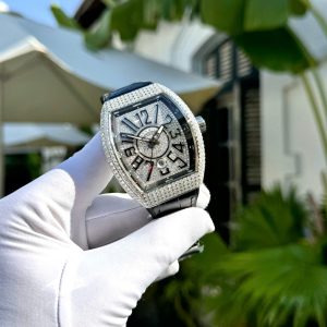 Đồng Hồ Franck Muller V45 Đính Full Đá Moissanite Hong Kong 45mm (1)