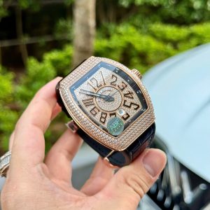 Đồng Hồ Franck Muller V45 Đính Full Kim Cương Nhân Tạo Rep 11 Xưởng ABF 45mm (1)