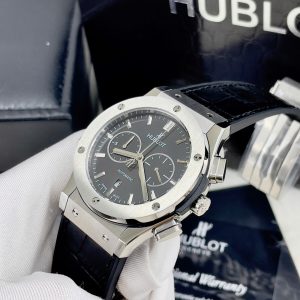 Đồng Hồ Hublot Chronograph Màu Đen Máy Cơ Automatic Fake Nhật 42mm (2)