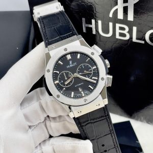 Đồng Hồ Hublot Chronograph Màu Đen Máy Cơ Automatic Fake Nhật 42mm (2)