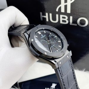 Đồng Hồ Hublot Chronograph Màu Đen Máy Cơ Nhật Fake Cao Cấp 42mm (4)