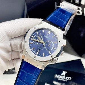 Đồng Hồ Hublot Chronograph Màu Xanh Dương Máy Cơ Automatic Fake Nhật 42mm (2)