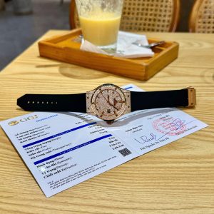 Đồng Hồ Hublot Classic Fusion Đính Full Đá Moissanite Hong Kong 42mm (2)