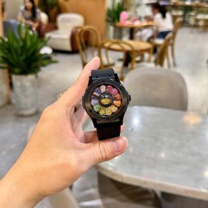 Đồng Hồ Hublot Classic Fusion Takashi Murakami Rainbow Vỏ Gốm Đen 42mm (3)