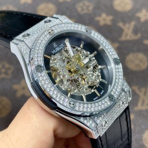 Đồng Hồ Hublot Cơ Lộ Máy Automatic Nhật Đính Full Đá 42mm (1)