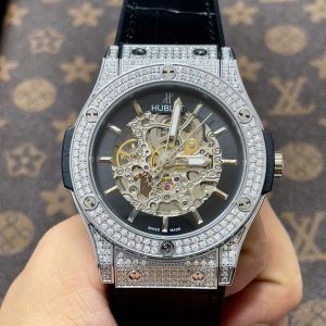 Đồng Hồ Hublot Cơ Lộ Máy Automatic Nhật Đính Full Đá 42mm (1)