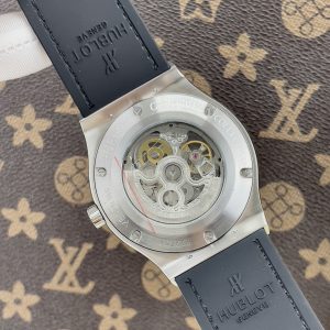 Đồng Hồ Hublot Cơ Lộ Máy Nhật Nam Đính Đá Dây Cao Su 42mm (6)