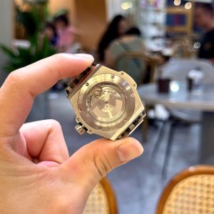 Đồng Hồ Hublot Dây Cao Su Big Bang One Click Đính Đá Replica Cao Cấp 39mm (8)